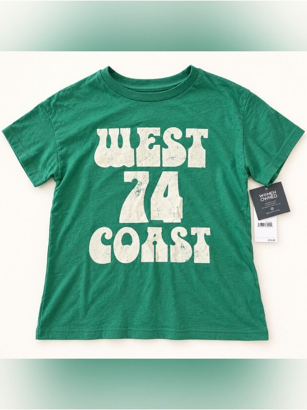 Grayson Threads Boys West Coast Graphic Tee Green Size 6/7 NWT
